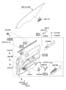 Diagram FRONT DOOR MOULDING & TRIM for your 2010 Hyundai Veracruz