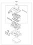 Diagram ENGINE GASKET KIT (2400 CC - THETA 2) for your Hyundai