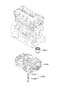 Diagram FRONT CASE ASSEMBLY  (2400 CC - THETA 2) for your 2015 Hyundai Elantra SE Sedan 1.8L PZEV M/T