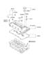 Diagram ROCKER COVER (2400 CC - THETA 2) for your 2012 Hyundai I30