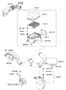 Diagram AIR INTAKE SYSTEM (2400 CC - THETA 2) for your 2020 Hyundai Kona