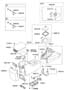 Diagram FLOOR CENTER CONSOLE for your 2013 Hyundai Santa Fe Sport Base Sport Utility