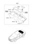 Diagram REAR PACKAGE TRAY for your 2009 Hyundai Sonata