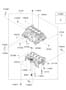 Diagram CYLINDER BLOCK (1800 CC - NU) for your 2015 Hyundai EQUUS