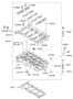 Diagram CYLINDER HEAD (1800 CC - NU) for your 2016 Hyundai Tucson SE 2.0L AWD