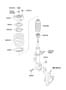 Diagram FRONT SPRING & STRUT for your 2013 Hyundai I30