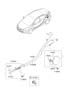 Diagram FUEL FILLER DOOR (GAS TANK DOOR) for your 2010 Hyundai EQUUS