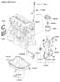 Diagram BELT COVER & OIL PAN for your Hyundai