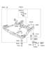 Diagram CROSSMEMBER (FRONT)ONT SUSPENSION for your Hyundai