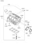 Diagram CYLINDER BLOCK & OIL PAN for your 2002 Hyundai Accent