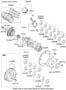 Diagram PISTON,CRANKSHAFT & FLYWHEEL for your 2015 Hyundai Tucson