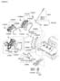 Diagram TIMING COVER & OIL PUMP for your 2001 Hyundai Accent