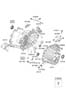 Diagram TRANSAXLE CASE for your Hyundai