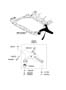 Diagram ARM-FRONT SUSPENSION CONTROL for your 2005 Hyundai Santa Fe