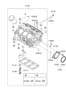 Diagram CYLINDER BLOCK & OIL PAN for your 2000 Hyundai Sonata