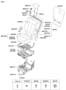 Diagram 2ND ROW SEAT (REAR) for your 2006 Hyundai Azera