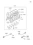 Diagram CYLINDER BLOCK for your 2005 Hyundai