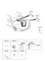 Diagram ECU (ECM) WIRING ASSEMBLY for your 2005 Hyundai