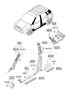 Diagram INTERIOR SIDE TRIM for your 2006 Hyundai Tucson