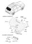 Diagram REAR WINDOW GLASS & MOULDING for your Hyundai Tucson