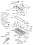 Diagram CYLINDER HEAD & COVER for your Hyundai