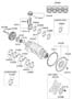 Diagram PISTON,CRANKSHAFT & FLYWHEEL for your 2011 Hyundai EQUUS