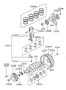 Diagram CRANKSHAFT & PISTON for your 2011 Hyundai Veracruz