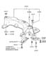 Diagram CROSSMEMBER (FRONT)ONT SUSPENSION for your Hyundai