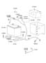 Diagram BATTERY for your 2003 Hyundai