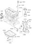 Diagram BELT COVER & OIL PAN for your 2013 Hyundai Santa Fe Sport Base Sport Utility 2.4L Theta II A/T AWD