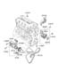 Diagram COOLANT PUMP for your 2013 Hyundai Santa Fe Sport Base Sport Utility 2.4L Theta II A/T AWD