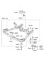 Diagram CROSSMEMBER (FRONT)ONT SUSPENSION for your Hyundai