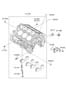 Diagram CYLINDER BLOCK & OIL PAN for your Hyundai