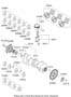 Diagram PISTON,CRANKSHAFT & FLYWHEEL for your 2016 Hyundai Sonata