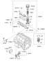 Diagram FRONT CASE ASSEMBLY , OIL COOLER & FILTER for your 2007 Hyundai Azera