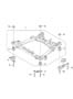 Diagram CROSSMEMBER (FRONT)ONT for your 2023 Hyundai