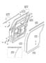 Diagram PANEL-RR DR & MOULDING-RR DR for your 2007 Hyundai Entourage