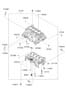 Diagram CYLINDER BLOCK (1800 CC - NU) for your 2008 Hyundai Azera