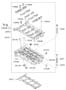 Diagram CYLINDER HEAD (1800 CC - NU) for your 2016 Hyundai Tucson SE 2.0L AWD