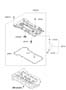 Diagram ROCKER COVER (1800 CC - NU) for your 2014 Hyundai VELOSTER Base Hatchback 1.6L