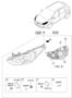 Diagram HEADLAMP for your 2005 Hyundai XG300/350