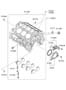 Diagram CYLINDER BLOCK (3800 CC - LAMBDA 2) for your 2006 Hyundai Tucson