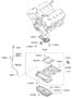 Diagram BELT COVER & OIL PAN (5000 CC - TAU) for your 2014 Hyundai Tucson Limited 2.4L Theta II AWD