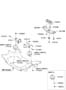 Diagram ENGINE & TRANSAXLE MOUNTING (3800 CC - LAMBDA) for your 2021 Hyundai Tucson Limited