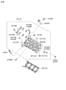 Diagram CYLINDER HEAD (3800 CC - LAMBDA 2) for your 2022 Hyundai Kona N