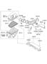 Diagram AIR INTAKE SYSTEM (3800 CC - LAMBDA 2) for your 2013 Hyundai Azera