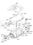 Diagram INTAKE MANIFOLD & COVER-ENGINE ROOM (5000 CC - TAU) for your Hyundai