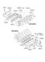 Diagram EXHAUST MANIFOLD (4600 CC - TAU) for your Hyundai