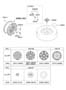 Diagram WHEEL & WHEEL CAP for your 2012 Hyundai I30