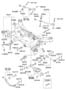 Diagram REAR SUSPENSION ARM & CROSS MEMBER for your 2010 Hyundai Santa Fe